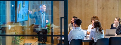 Group of colleagues in a conference room