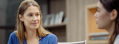 Women in office in work meeting