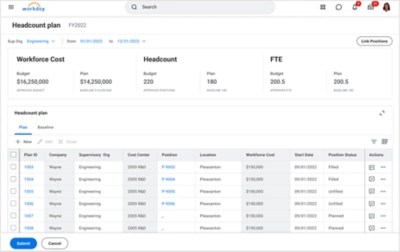 Workday Workforce Planning